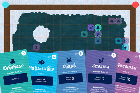 Preview of the creature cards